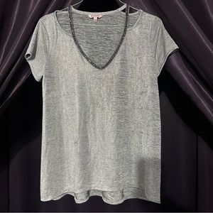 Juicy couture like new womens cold shoulder top Sz L